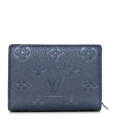 Louis Vuitton Clea Wallet, Navy Metallic